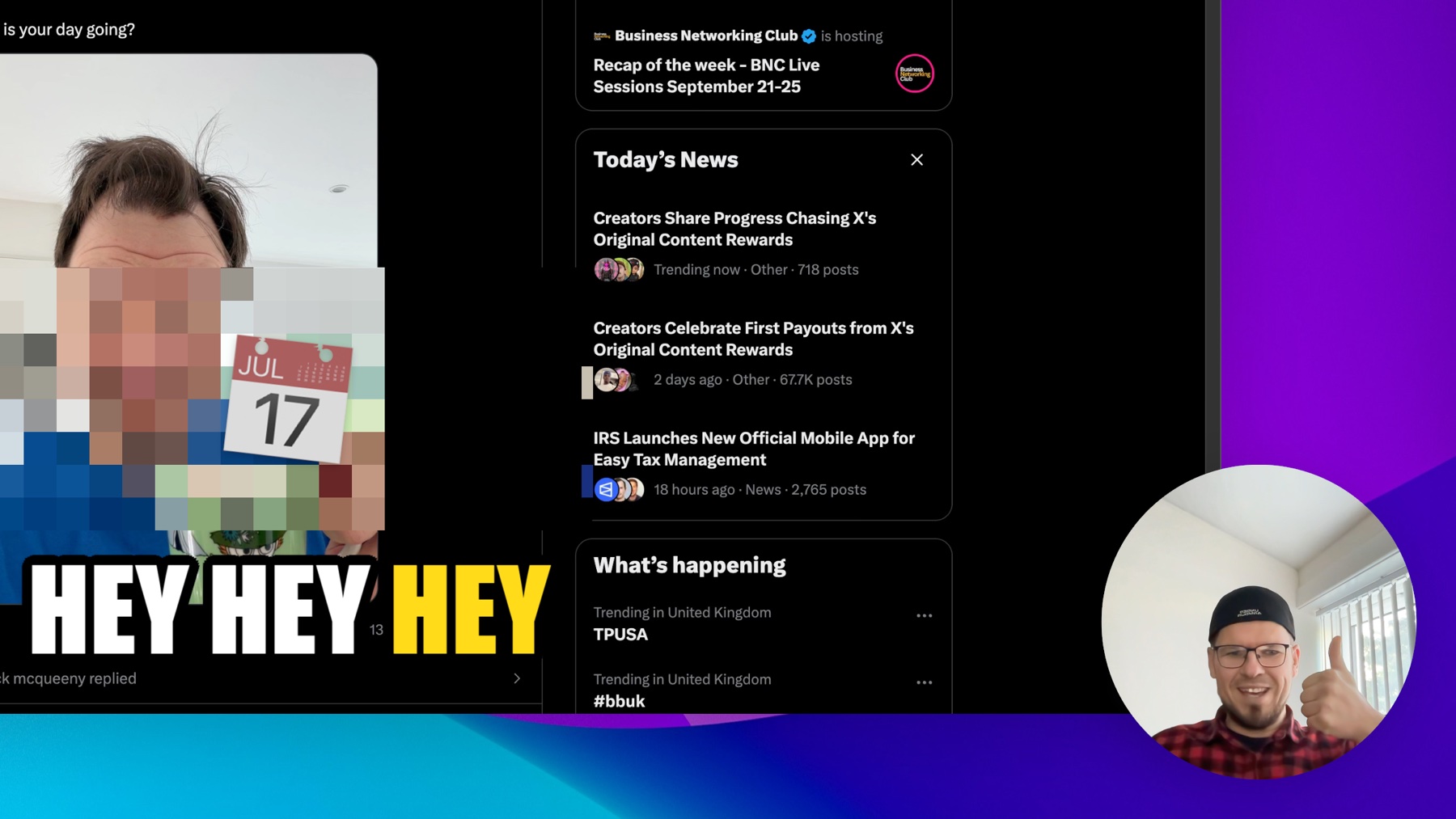 Layouts für die Kamera-Bubble in Screen Famous